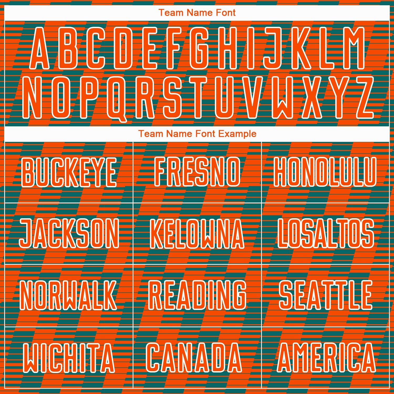 Custom Orange Teal-White Line Sublimation Soccer Uniform Jersey