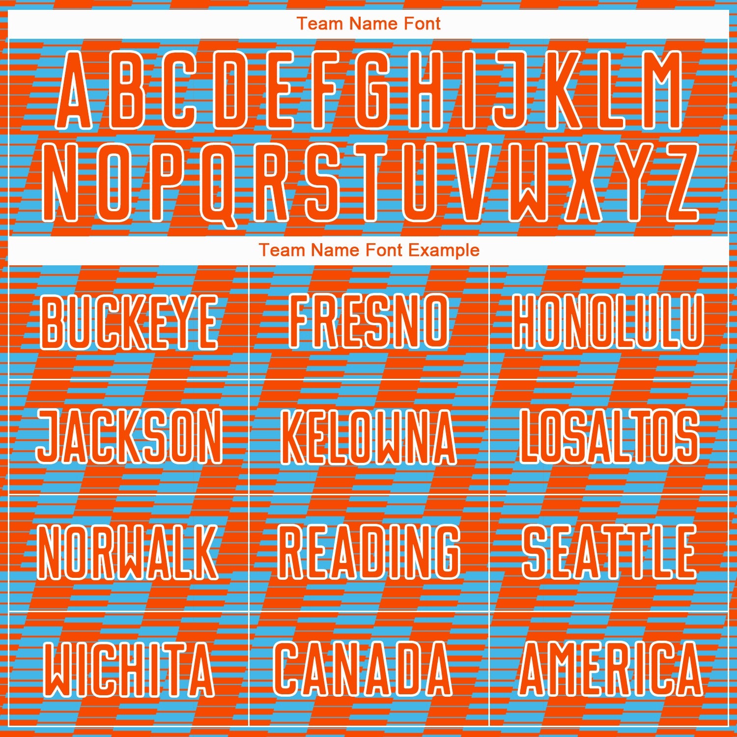 Custom Orange Sky Blue-White Line Sublimation Soccer Uniform Jersey