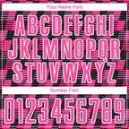 Custom Black Pink-White Line Sublimation Soccer Uniform Jersey