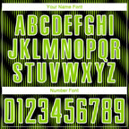 Custom Black Neon Green-White Line Sublimation Soccer Uniform Jersey