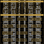 Custom Black Old Gold-White Geometric Shape Sublimation Soccer Uniform Jersey