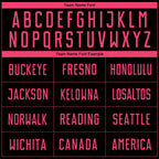 Custom Black Neon Pink Sublimation Soccer Uniform Jersey