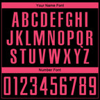 Custom Black Neon Pink Sublimation Soccer Uniform Jersey