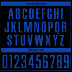 Custom Black Thunder Blue Sublimation Soccer Uniform Jersey