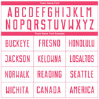 Custom White Neon Pink Sublimation Soccer Uniform Jersey