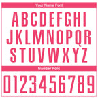 Custom White Neon Pink Sublimation Soccer Uniform Jersey