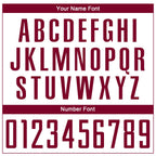 Custom White Maroon Sublimation Soccer Uniform Jersey