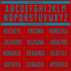 Custom Red Teal Sublimation Soccer Uniform Jersey