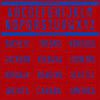 Custom Red Thunder Blue Sublimation Soccer Uniform Jersey