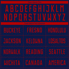 Custom Navy Red Sublimation Soccer Uniform Jersey