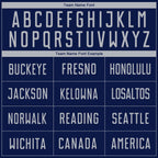 Custom Navy Gray Sublimation Soccer Uniform Jersey