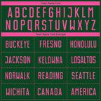 Custom Green Pink Sublimation Soccer Uniform Jersey