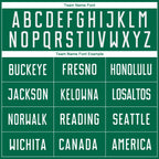 Custom Kelly Green White Sublimation Soccer Uniform Jersey