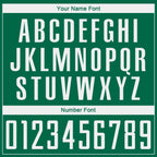 Custom Kelly Green White Sublimation Soccer Uniform Jersey