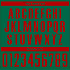 Custom Kelly Green Red Sublimation Soccer Uniform Jersey
