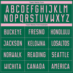 Custom Kelly Green Light Pink Sublimation Soccer Uniform Jersey