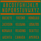 Custom Kelly Green Texas Orange Sublimation Soccer Uniform Jersey