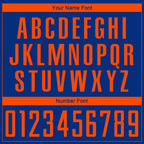 Custom Royal Orange Sublimation Soccer Uniform Jersey