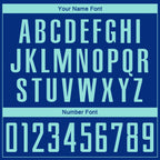 Custom Royal Ice Blue Sublimation Soccer Uniform Jersey