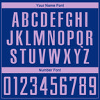 Custom Royal Light Purple Sublimation Soccer Uniform Jersey