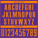 Custom Purple Bay Orange Sublimation Soccer Uniform Jersey
