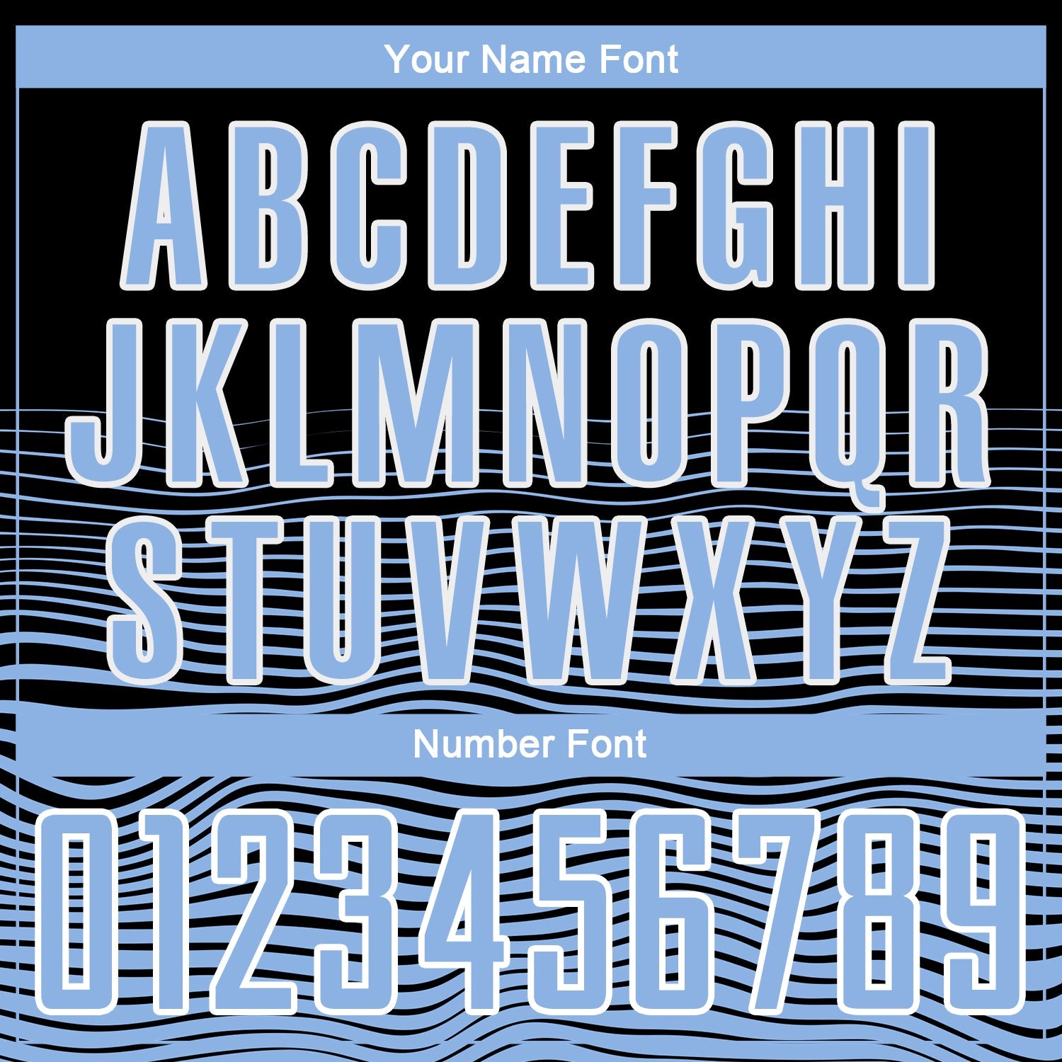 Custom Black Light Blue-White Gradient Line Sublimation Soccer Uniform Jersey