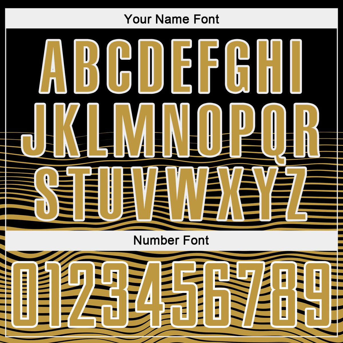 Custom Black Old Gold-White Gradient Line Sublimation Soccer Uniform Jersey