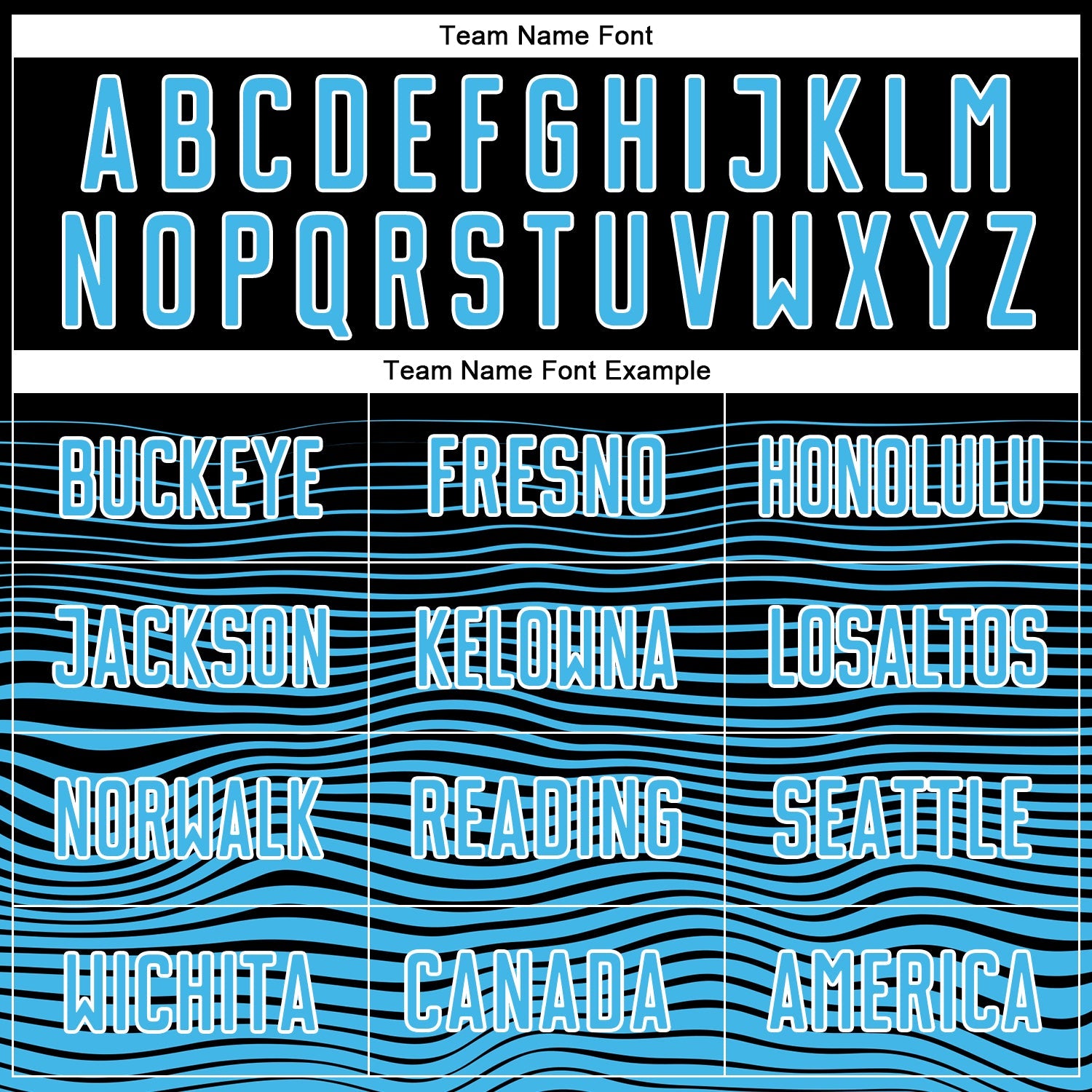 Custom Black Sky Blue-White Gradient Line Sublimation Soccer Uniform Jersey