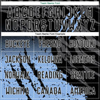 Custom Black Light Blue-White Gradient Scratch Splash Sublimation Soccer Uniform Jersey