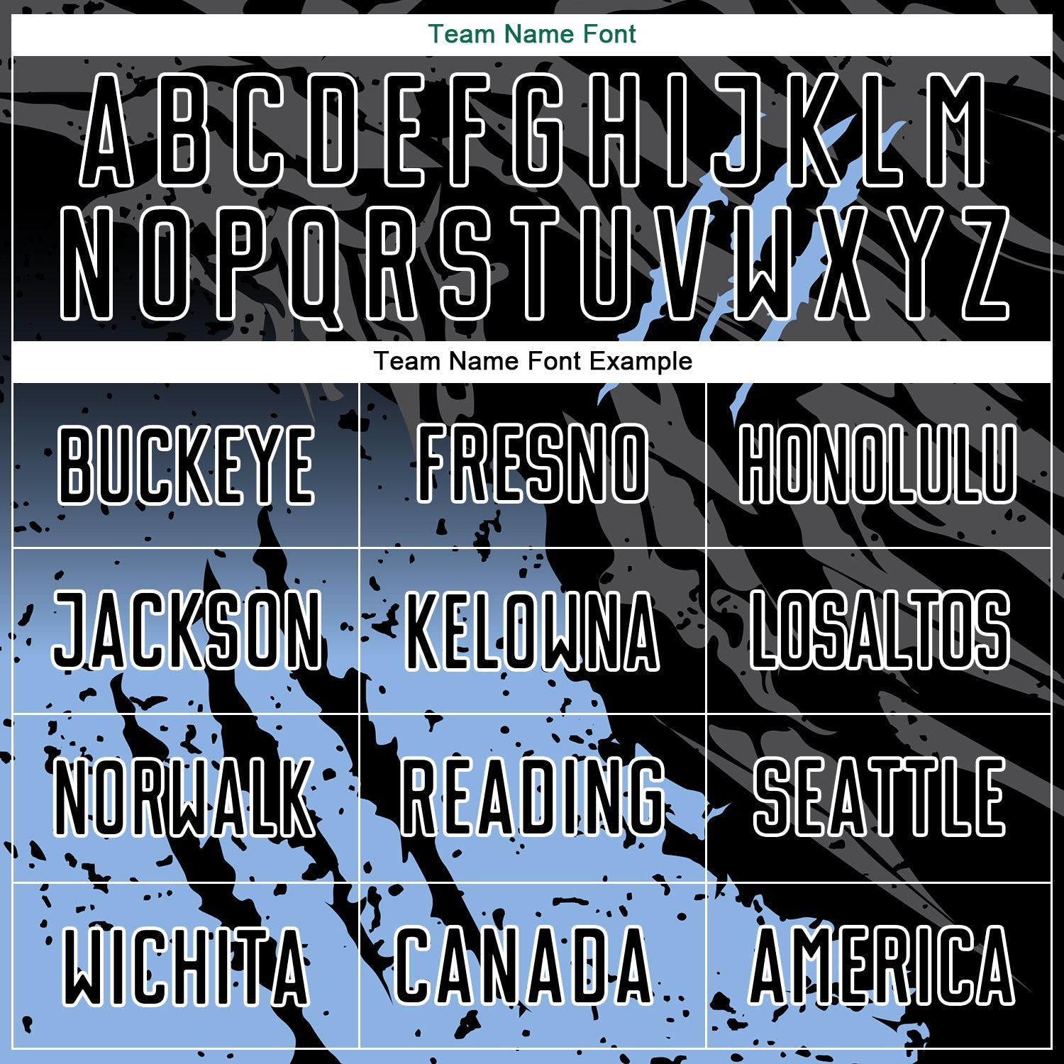 Custom Black Light Blue-White Gradient Scratch Splash Sublimation Soccer Uniform Jersey