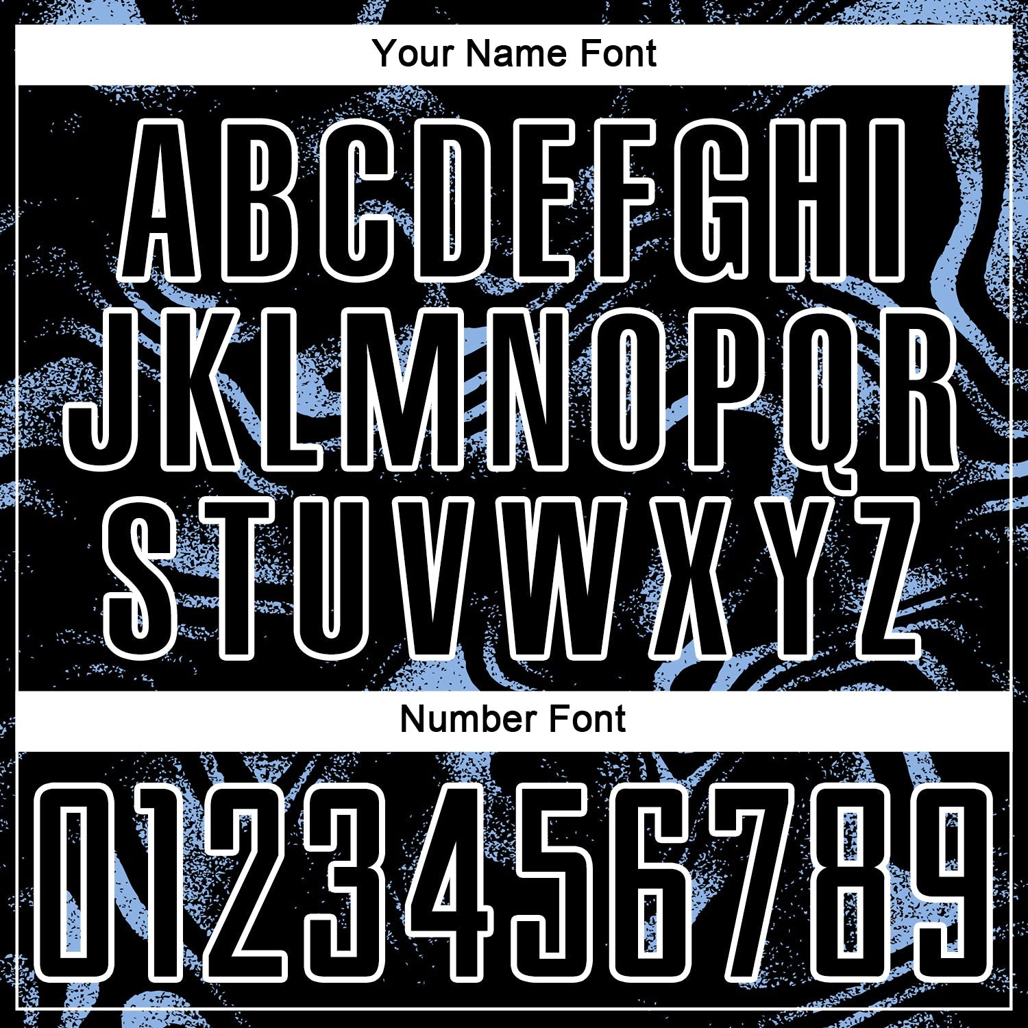 Custom Black Light Blue-White Abstract Liquid Sublimation Soccer Uniform Jersey