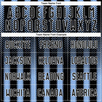 Custom Black Light Blue-White Geometric Shape Sublimation Soccer Uniform Jersey