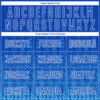 Custom Royal Sky Blue-White Geometric Shape Sublimation Soccer Uniform Jersey