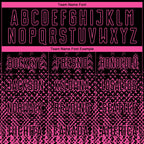 Custom Black Pink Geometric Shape Sublimation Soccer Uniform Jersey