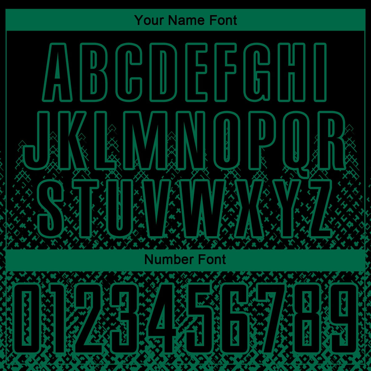 Custom Black Kelly Green Geometric Shape Sublimation Soccer Uniform Jersey