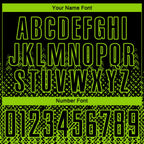 Custom Black Neon Green Geometric Shape Sublimation Soccer Uniform Jersey