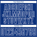 Custom Royal White Geometric Shape Sublimation Soccer Uniform Jersey