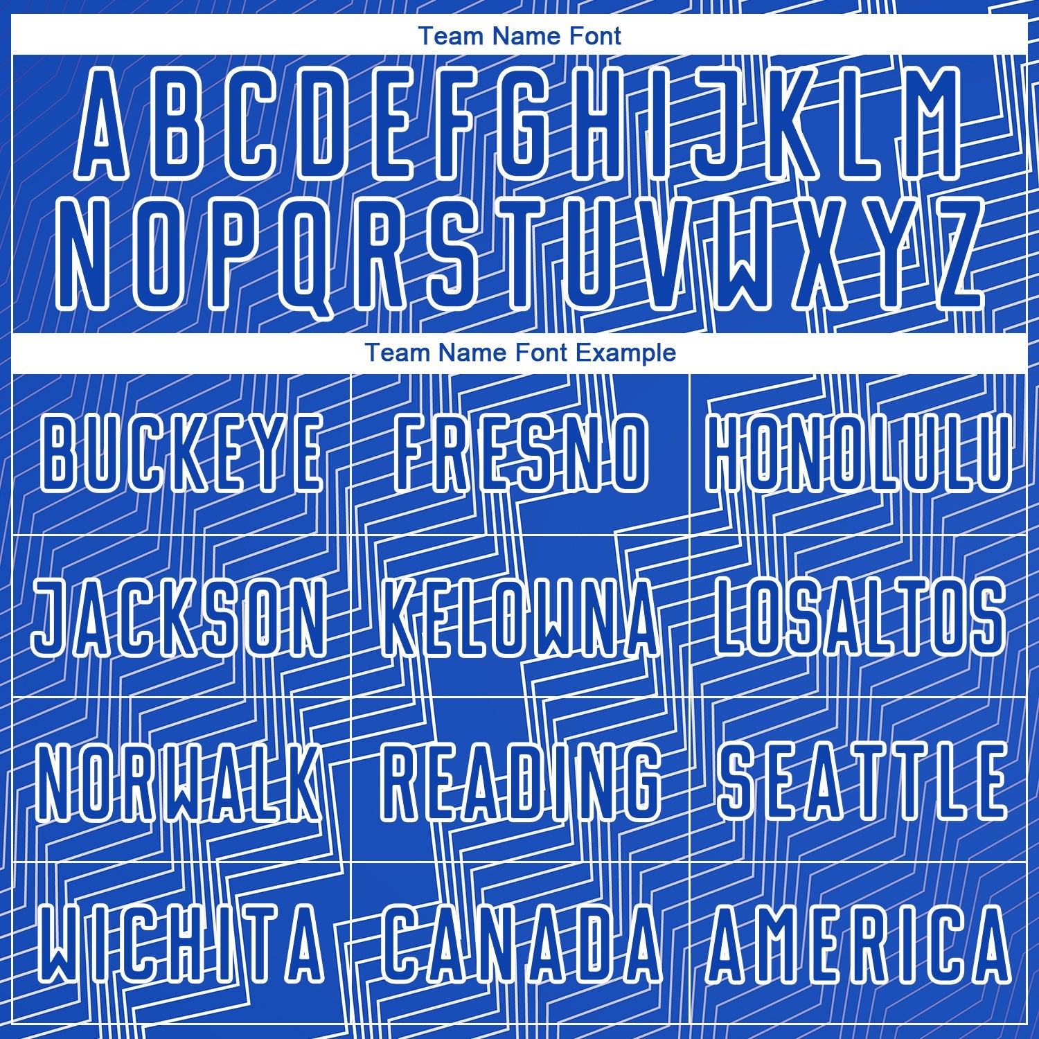 Custom Thunder Blue White Zigzag Shape Sublimation Soccer Uniform Jersey