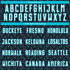 Custom Black White-Lakes Blue Geometric Shape Sublimation Soccer Uniform Jersey