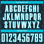 Custom Black White-Lakes Blue Geometric Shape Sublimation Soccer Uniform Jersey