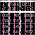 Custom Black Pink-White Stripe Line Sublimation Soccer Uniform Jersey