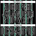 Custom Black Kelly Green-White Stripe Line Sublimation Soccer Uniform Jersey