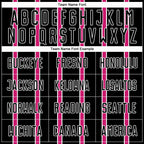 Custom Black Hot Pink-White Stripe Line Sublimation Soccer Uniform Jersey