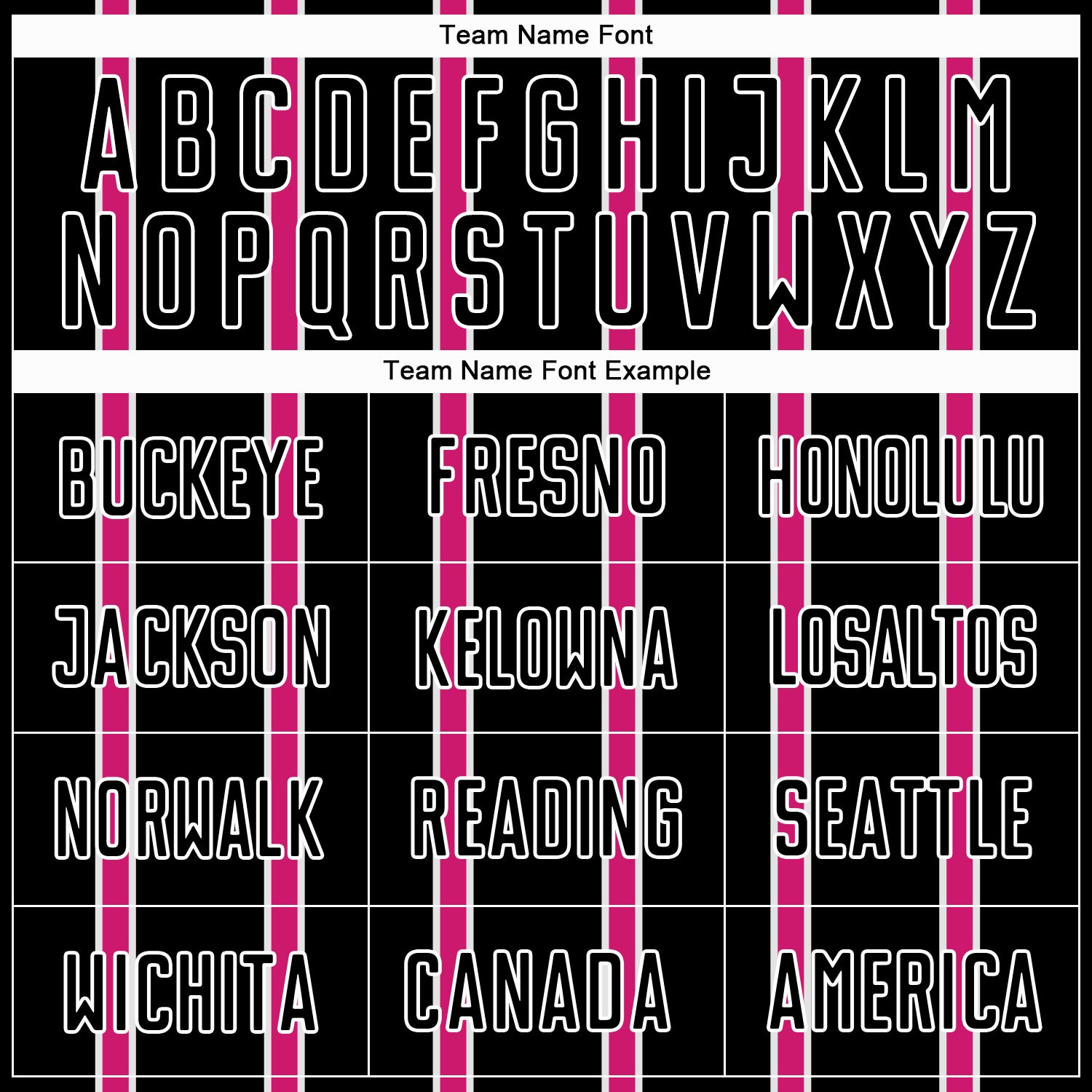 Custom Black Hot Pink-White Stripe Line Sublimation Soccer Uniform Jersey