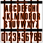 Custom White Black-Orange Stripe Line Sublimation Soccer Uniform Jersey