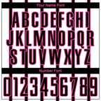 Custom White Black-Pink Stripe Line Sublimation Soccer Uniform Jersey