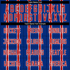 Custom Royal Red-White Stripe Line Sublimation Soccer Uniform Jersey