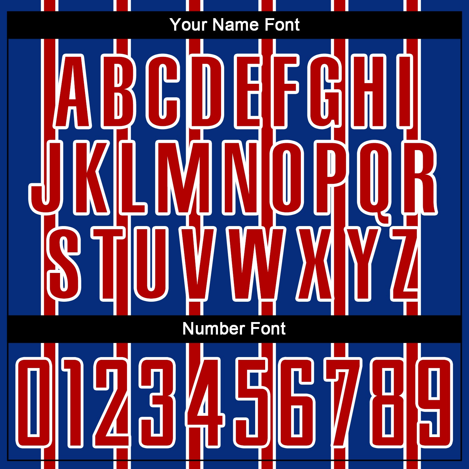 Custom Royal Red-White Stripe Line Sublimation Soccer Uniform Jersey