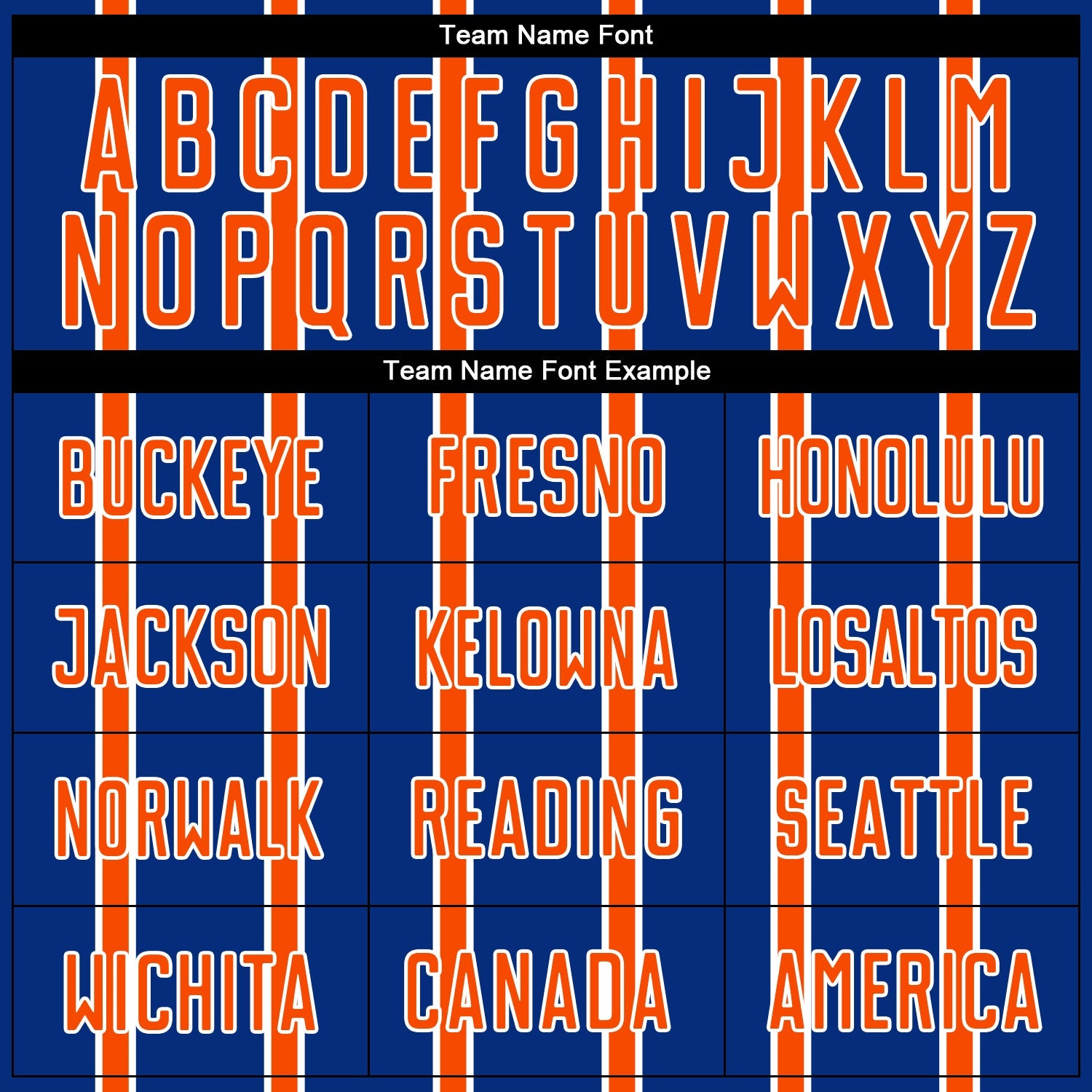 Custom Royal Orange-White Stripe Line Sublimation Soccer Uniform Jersey