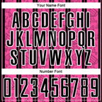 Custom Pink Black-White Stripe Line Sublimation Soccer Uniform Jersey